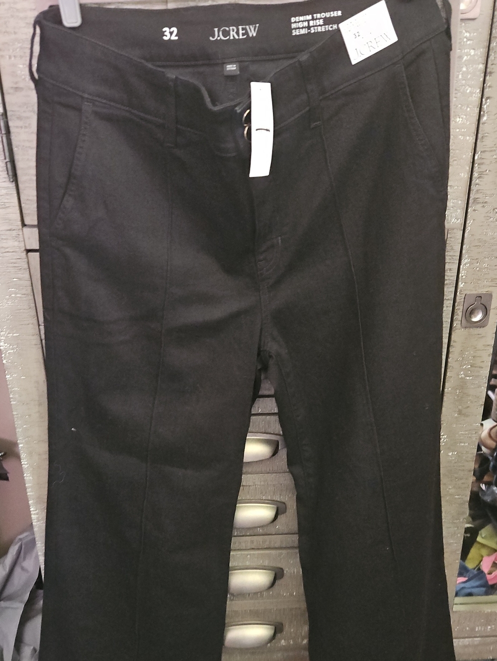 J. Crew Womens Black DenimTrousers